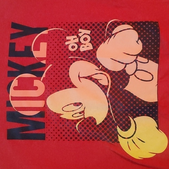 Disney Mickey Mouse Red, Yellow, and Black T-Shirt - Picture 2 of 5